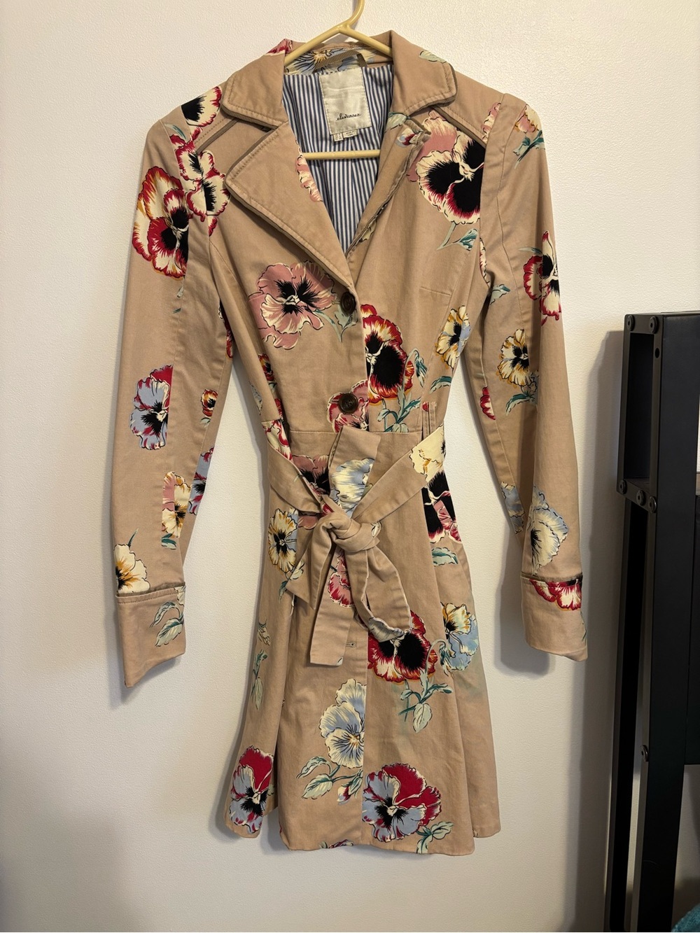 Free People Floral trench jacket